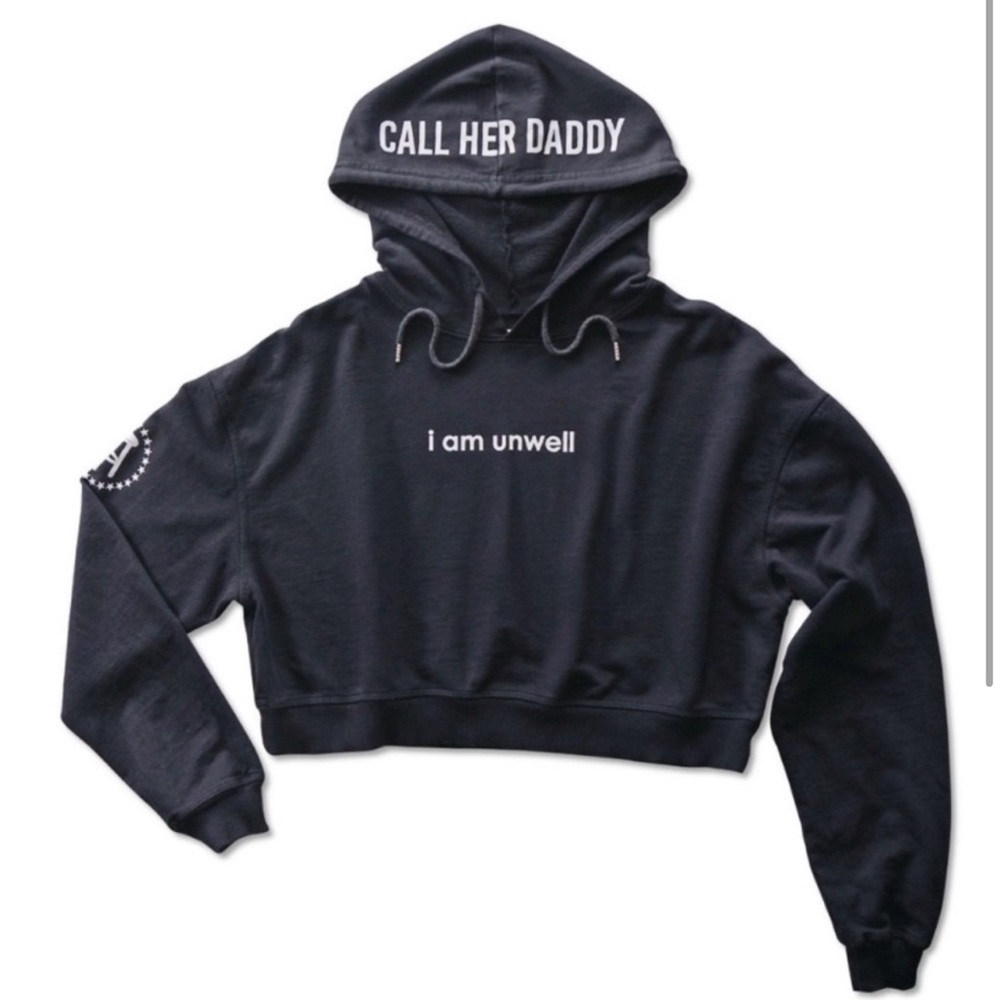 Call Her Daddy Cropped Hoodie